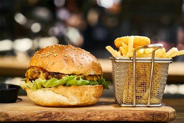 Menu burger pour les ouvriers